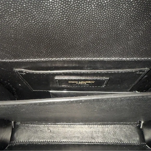 Saint Laurent Cassandra Mini Black with Gold Hardware Leather Adjustable Strap - Picture 4 of 17